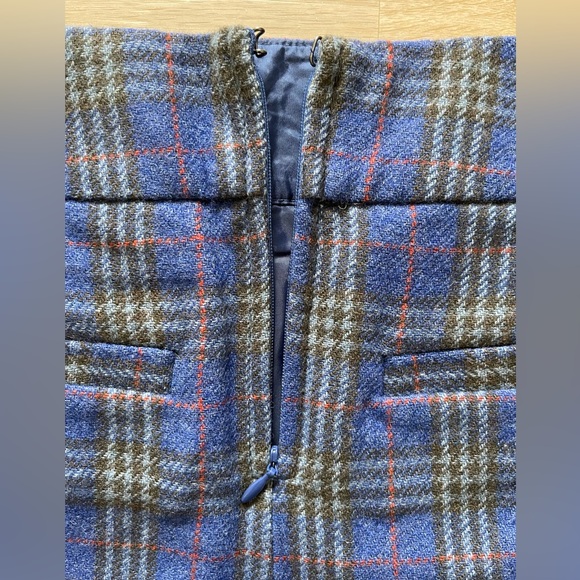 GAP PLAID WOOL BLEND LINED MINI SKIRT - Picture 3 of 5